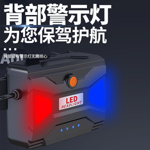 Linterna Frontal Recargable LED de Aleación de Aluminio, Portátil, con Luz Roja Atenuable, para Actividades al Aire Libre - Product Image 4