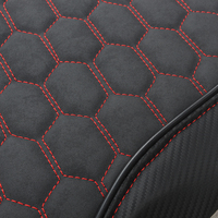 Housse de Selle en Cuir Fibre de Carbone Daim Brodée Logo Personnalisé OEM GANE, Accessoire Moto Adapté au Honda XADV