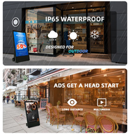 Pantalla LCD Táctil Capacitiva para Exteriores de 1080P HD, 32'', 43'', 55'', Cartel Digital con Batería, Resistente al Agua IP65, Sistema Operativo Android 7.1