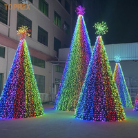 Motif d'éclairage programmable préallumé de haute qualité 3D grand géant extérieur Led lumières de Noël extérieur pour les arbres