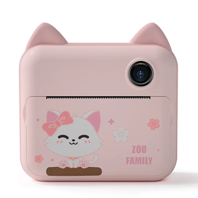 Mainan Kamera Selfie untuk Hadiah, dengan 32G Kartu Memori Cetak Foto Bermain Kamera untuk Anak Laki-laki dan Perempuan