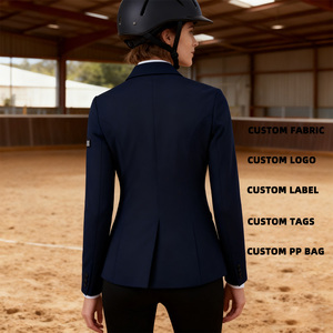 Veste d'équitation pour enfants ARLAN de haute qualité, style allemand, plissée, avec fermeture éclair, légère, en mesh, pour compétition - Product Image 2
