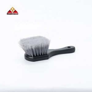 Brosse de détaillage automobile Jinyumi JYM-0135 avec poils doux en plastique gris pour le <span class=keywords><strong>nettoyage</strong></span> des jantes et des pneus - Product Image 4