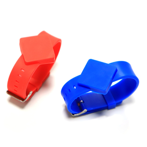 Водонепроницаемый Эластичный Силиконовый Браслет 125 кГц силиконовый браслет на запястье резиновый 13,56 мГц Rfid браслет - Product Image 5