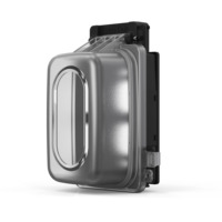 ELEGRP Cache-prise électrique étanche IP66, couvercle transparent robuste pour prise double