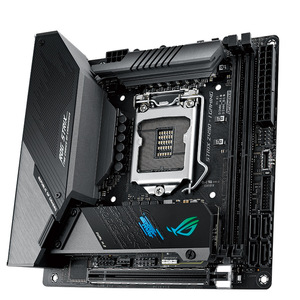 เมนบอร์ด STRIX Z490-I GAMING สำหรับเมนบอร์ดสำหรับพีเอฟเซนส์ มินิ ยูเอสบีการ์ดจัดเก็บข้อมูลซ็อกเก็ตแรมซีพียู - Product Image 3