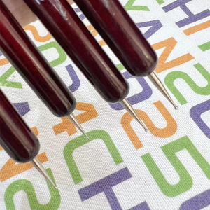 Hoge Kwaliteit Nail Art Franse Ronde Kop Nagelgel Borstel Mahonie Hout Handvat Met Nylon Borstel Fabriek Groothandel Bestelling - Product Image 5