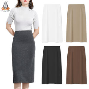 تنورة قلم رصاص بخصر مرتفع وطول متوسط مع بطانة، مناسبة لجميع المواسم، مصنوعة من قماش عالي الجودة، ملابس نسائية، تنانير نسائية بالجملة - Product Image 2