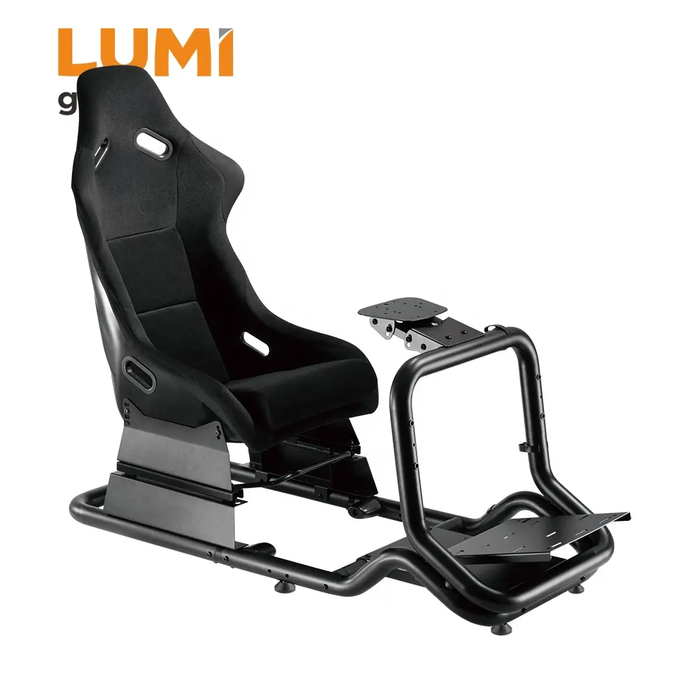 LRS07-BS Racing Wheel Stand with Seat Wholesale Car Driving Simulators for Sale OEM Seat Game Steering Wheel Stand with Chair