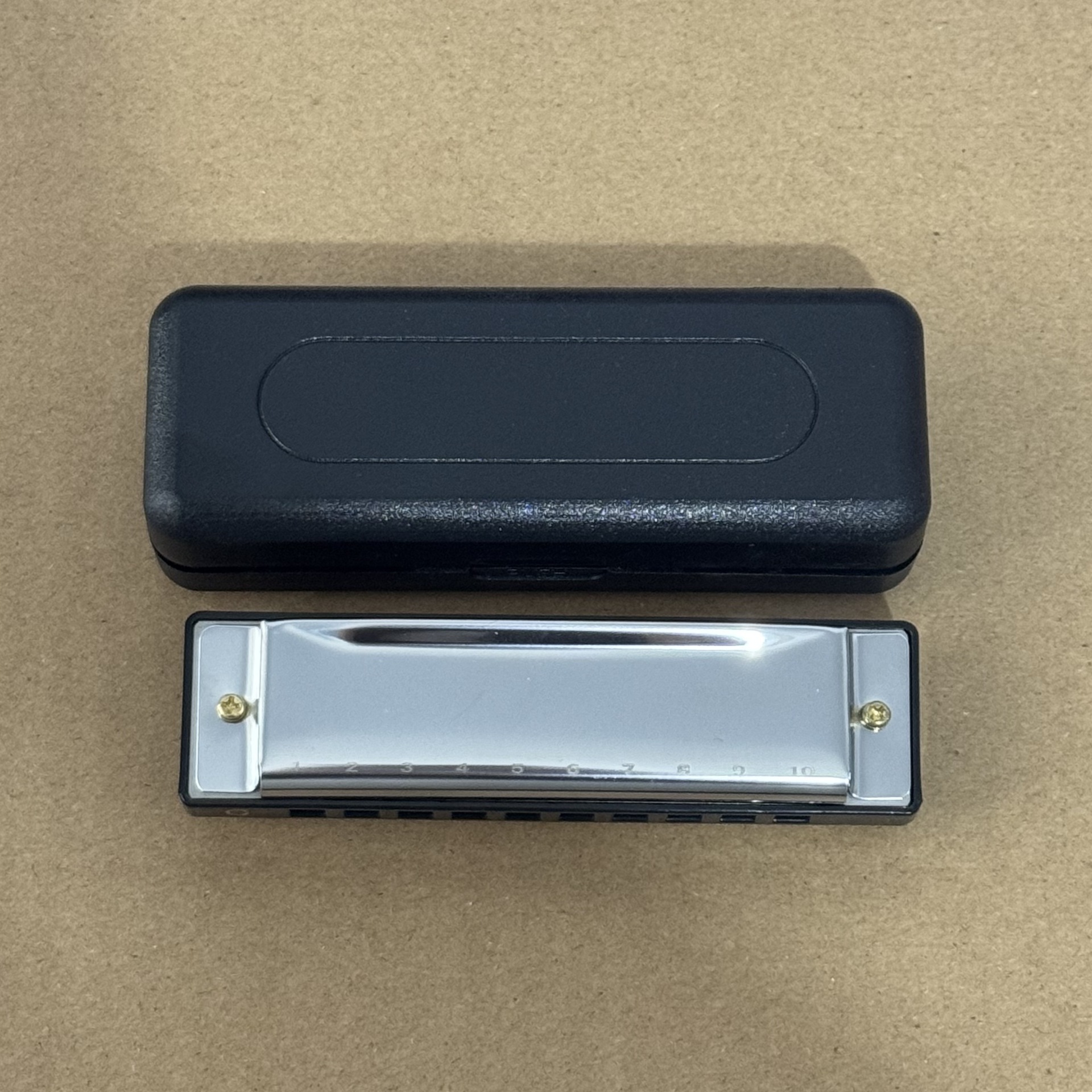 Manuel d'instructions en anglais (personnalisable) argenté non marqué à 10 trous