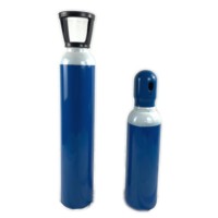 Bouteilles de gaz en acier sans soudure vides pour acétylène/gaz naturel/oxygène/hélium/argon