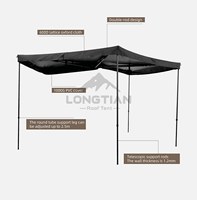 Auvent latéral premium pour SUV, double poteau 270 degrés sans LED, abri de camping extérieur pour aventure tout-terrain 4x4