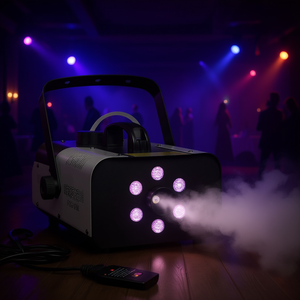 E-Core Fog <b>Smoke</b> <b>Machine</b> 1200W 1L LED RGB Remote Control Indoor Outdoor Stage Light for Party Halloween Wedding - Product Image 2