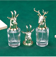 Flacons de parfum cylindriques en verre sur mesure de 100 ml, finition mate, option gravure, avec pulvérisateur et compatibles diffuseur à bâtonnets (100 pièces)