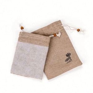 Factory Wholesale Custom Logo <b>Draw</b> <b>String</b> Linen <b>Bag</b> Bundle Pocket Printing Jute Drawstring Gift <b>Bag</b> - Product Image 6