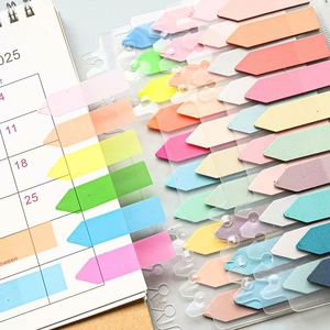 200 Sheets Multi-Color Transparent Waterproof PET Index Sticky Notes Self-Adhesive Memo Paper <b>Stickers</b> Customizable - Product Image 5