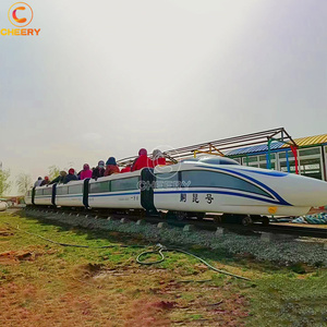 Train touristique ouvert pour <span class=keywords><strong>parc</strong></span> d'attractions en plein air, village de vacances, usage en plein air, train sur rail pour enfants - Product Image 2