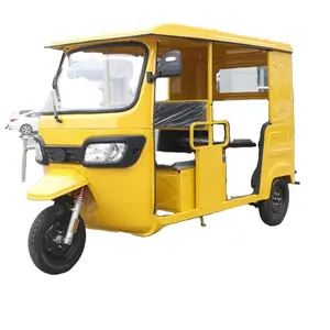 2023 Cheap Price Heavy Passengers Loading Closed Cabin Electric Passenger Tricycle Tuk Tuk