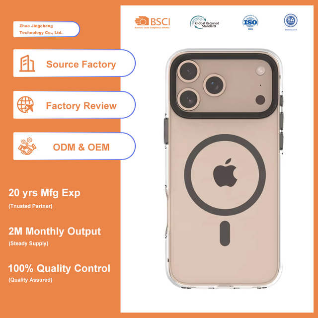 Wireless Magnetic TPU Mobile Phone Case for Metal Lens Mount Full Protection Shockproof Anti-scratch Compatible