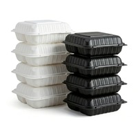 Scatola per Hamburger Monouso in MFPP con Logo Personalizzato, Contenitore a Conchiglia per Asporto di Hamburger e Sandwich