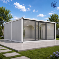 Boutique-restaurant modulaire personnalisée en conteneur, bâtiment commercial préfabriqué à démontage rapide, directement de l'usine Ray-Zen
