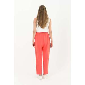 <span class=keywords><strong>Pantaloni</strong></span> a Zampa d'Elefante con Cintura in Vita per Donna Puane - Comodi ed Eleganti <span class=keywords><strong>Pantaloni</strong></span> Corallo per Uso Casual o da Ufficio - Product Image 3