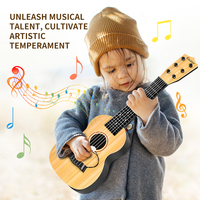 Guitare classique à six cordes pour enfants de 55 cm, jouet utilisable pour jouer d'instruments d'initiation avec des pagaies, jouets musicaux de simulation