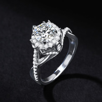 Parure de bijoux en argent S925 et moissanite, style luxe léger, comprenant boucles d'oreilles, collier et bague, pour femme, idéale pour mariage et soirée