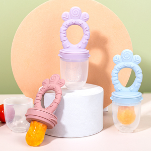 Sucette d'alimentation en silicone de qualité alimentaire pour bébé 0-12 mois sans BPA, kit nouveau-né avec poignée, cuillère distributrice, couvercle, débit <span class=keywords><strong>lent</strong></span>, compatible lave-vaisselle - Product Image 2