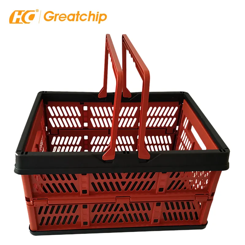 Plegable carrito de compras cesta al por mayor supermercado cesta de compras