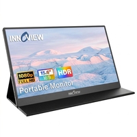 Monitor Portátil de 15.6 Pulgadas, 250 Nits de Brillo, 80% de Gama de Color sRGB, Imagen Vívida HDR para Diseño Gráfico Básico, Codificación y Creación