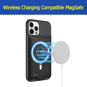 Étui de charge sans fil portable 10000mAh pour <span class=keywords><strong>iPhone</strong></span> <span class=keywords><strong>12</strong></span> Pro <span class=keywords><strong>12</strong></span> Pro Max, étui de chargeur de batterie étendue <span class=keywords><strong>rechargeable</strong></span> pour <span class=keywords><strong>iPhone</strong></span> <span class=keywords><strong>12</strong></span> - Product Image 6