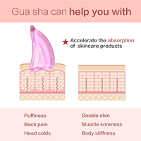 Refroidissement de la glace Guasha Produits de massage de beauté Globes de glace Rouleau Gel de verre Guasha de glace pour le visage et le corps