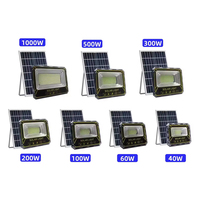 Nuevo Diseño de Lámpara Solar Iron Man de 200W 500W 1000W para Exteriores, Iluminación LED para Patio, Súper Brillante, Alta Potencia, Reflector para Hogar