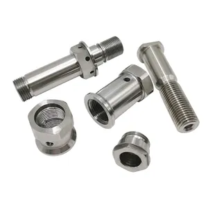 CNC Copper Brass Metal Hardware Accessories Turned CNC Machining Parts Nuts Inserts Pins Precision CNC Auto Machining Services