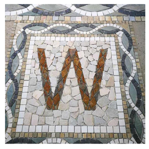 Tùy Chỉnh <span class=keywords><strong>Slate</strong></span> Mô Hình Huy Chương Khảm Đá Cẩm Thạch Nghệ Thuật Sàn Gạch Hoa Mô Hình <span class=keywords><strong>Slate</strong></span> Lát Sân Vườn Lối Vào Công Viên Lát - Product Image 3