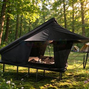 Carpa de techo rígida tipo cuña para camioneta con lona impermeable para las cuatro estaciones, ideal para viajes al aire libre. - Product Image 3