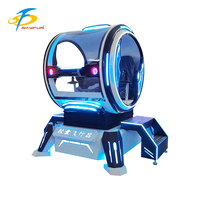 Simulador de Vuelo VR para Dos Jugadores, 100 Películas, 15 Juegos, Máquina de Juegos que Funciona con Monedas para Centros Comerciales y Parques de Atracciones
