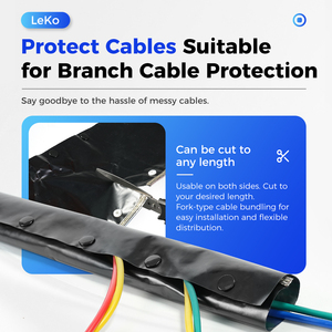 <span class=keywords><strong>Manchon</strong></span> <span class=keywords><strong>de</strong></span> câble <span class=keywords><strong>de</strong></span> protection EMI en <span class=keywords><strong>PVC</strong></span> UL94-V0, protection RFI, attache à bouton-pression, pour dispositifs médicaux, bras robotiques, flexible et conducteur - Product Image 5