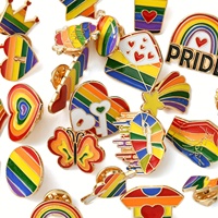 Broches en émail métallique LGBT Liberté Européenne, Badges Fierté Lesbienne et Gay, pour l'orgueil des personnes homosexuelles, Fierté Américaine, Amour entre filles, Film Gay, Arc-en-ciel