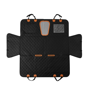 Housse de siège arrière <span class=keywords><strong>pour</strong></span> <span class=keywords><strong>chien</strong></span> en Oxford 600D, personnalisable OEM/ODM, durable, imperméable, protège les sièges arrière des voitures, convient aux animaux de compagnie - Product Image 3
