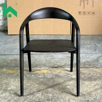 Chaise de salle à manger en bois de hêtre massif antique de style européen avec finition en noyer et revêtement en tissu-Garantie 1 an