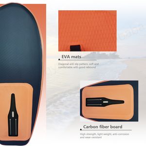 Tablero de lámina importado personalizado de gran venta, inflable, 140L, doble Alambre de PVC, tablero de hidroala aireado, lámina de ala para surf a favor del viento - Product Image 5