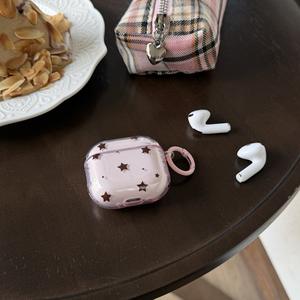 Funda Protectora para <span class=keywords><strong>Auriculares</strong></span> con Diseño de Estrellas IMD, Compatible con <span class=keywords><strong>AirPods</strong></span> Pro1 2 3 4 Generación, Funda Protectora Transparente de TPU - Product Image 5