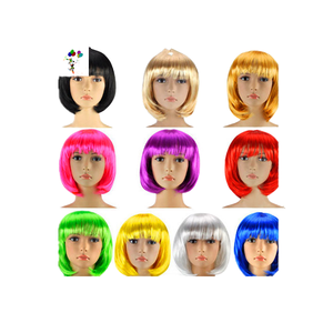 Pelucas Sintéticas Cortas de Diseño de Lujo, Resistentes a Altas Temperaturas, Lisas, 100% de Densidad, Hechas a Máquina para Mujeres - Product Image 1