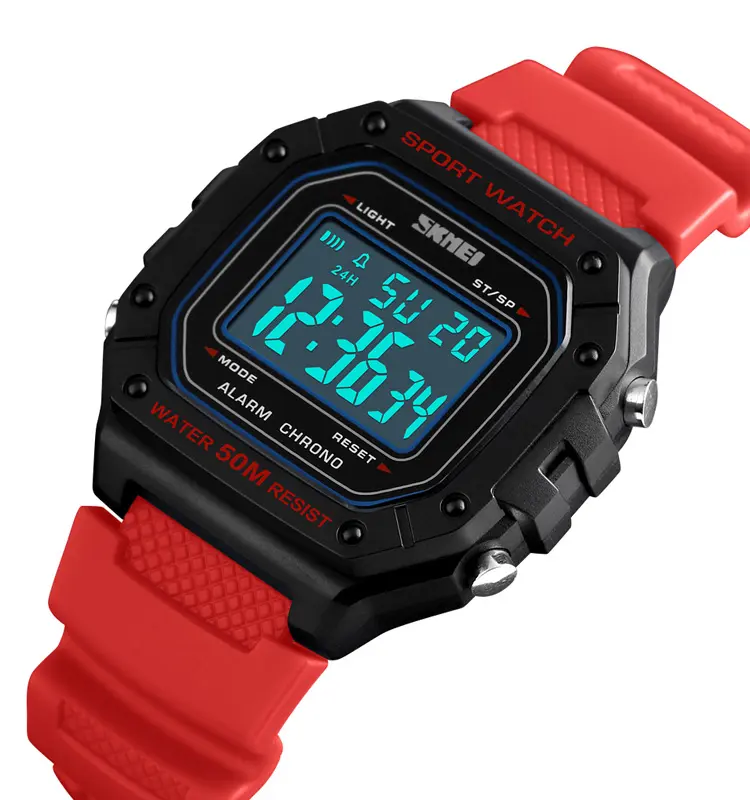 New SKMEI 1496 waterproof watches for men digital watch sport square wristwatches