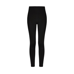 Leggings OEM en gros pour femmes, imperméables, écologiques, en nylon/coton à carreaux, sans couture, push-up, taille moyenne, avec cordon de serrage et logo - Product Image 6