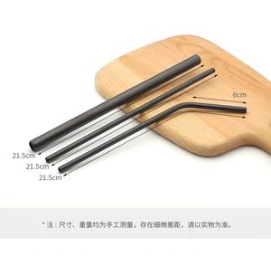 Cannucce Riutilizzabili Ecologiche in Acciaio Inox 304 Oro e Nero con Logo Personalizzato - Product Image 3