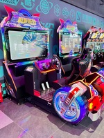 Simulador LCD de alta definición que funciona con monedas Racing Video Arcade Driving Máquinas de entretenimiento adecuadas para centros de entretenimiento