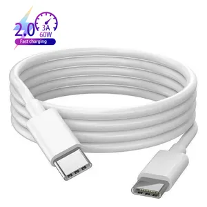 3A Type C To Type C Cable Factory Custom High Quality OEM 20V PD 60W Data Sync Otg Cables Fast Charging Usb Data Cable